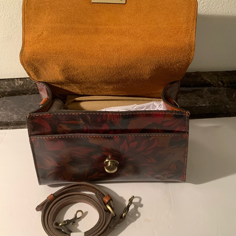 Patricia Nash Chauny Satchel:  English Mums:  NWT - Picture 5 of 6